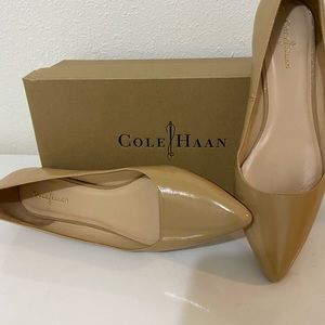 Cole Haan beige skimmers, size 7.5 US narrow width, lightly worn